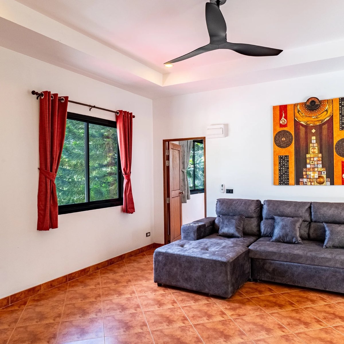 Salon et toile thaïe